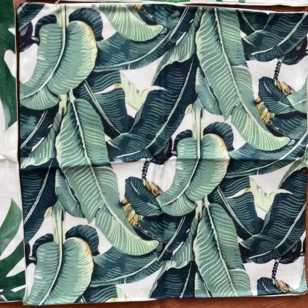 NWT Set of 4 Fern of Palm Decorative Accent Pillow Covers